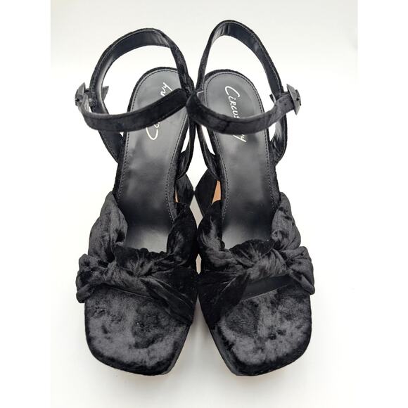 Circus NY by Sam Edelman Audrea Platform Sandal Women's Black Size US8M EU38.5 - Picture 2 of 13
